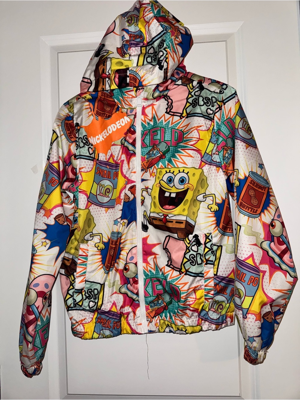 SpongeBob Squarepants Bright Multicolor Comic-Print Jacket